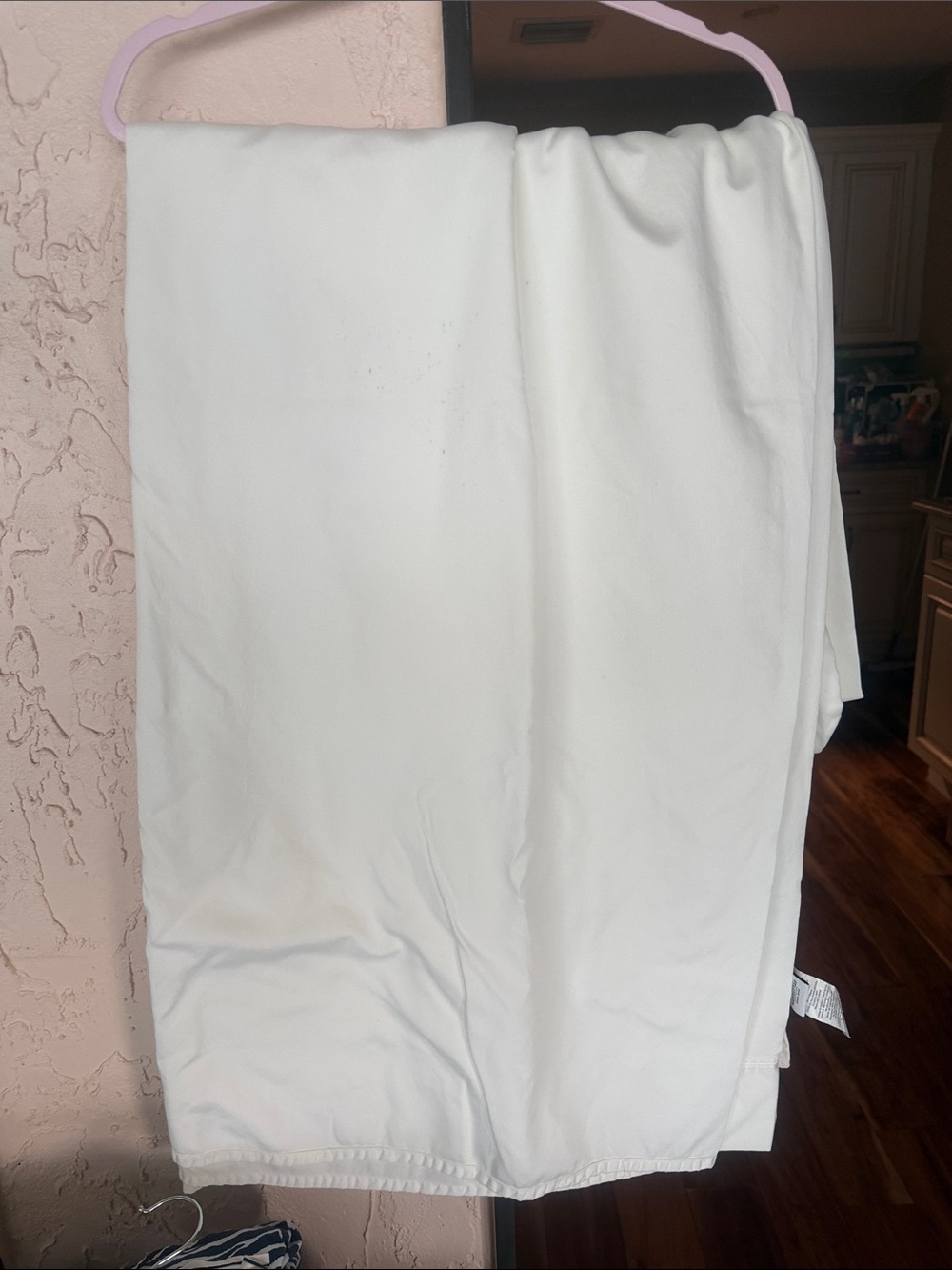 Wamsutta Cream Fabric Panel with Logo Tag